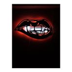 Çakra Dudak Tasarım Led Işıklı Ahşap Tablo 60X33Cm