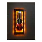 Çakra Keman Led Işıklı Ahşap Tablo 70X28Cm
