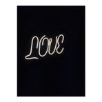 Çakra Love (Günışığı 12V )Neon Led Tablo Yazı (4Mm Siyah Pleksi-40X20Cm)