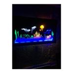 Çakra Su Altı Temalı Led Işıklı Ahşap Tablo 3Mm 100X50Cm