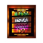 Çakra Today Is A Good Day Led Işıklı Tablo Ahşap 60X50Cm