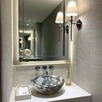 Calacatta Viola Cilalı Mermer Çanak Lavabo Ntrvs224 Beyaz
