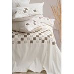 Calantha Home Collection Carla 7 Parça Gelin Seti Bej 240 X 260 Cm, Bej, 240 X 260 Cm Kahverengi