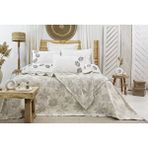 Calantha Home Collection Jasmin 7 Parça Gelin Seti Gri 240 X 260 Cm, Gri, 240 X 260 Cm