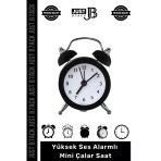 #Çalarsaat Yüksek Ses Alarmlı Çift Çanlı Pilli Dekoratif Akar Saniyeli Masaüstü Analog Çalar Saat