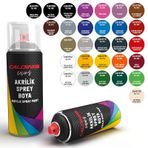 CALDİNİ AKRİLİK RAL-9005 MAT SİYAH SPREY BOYA 400 ML