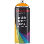 Caldini Caterpillar Sarı Akrilik Sprey Boya 400 Ml