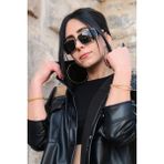 Caldini Gümüş Metal Polarize CS100 C5 Kadın Güneş Gözlüğü