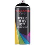 Caldini Mat Siyah Sprey Boya 400 ml Akrelik Yüksek Kapatıcılık ve Kolay Uygulama Özelliği