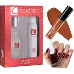 Caldion Kadın Parfüm 100 ml Deodorant 150 ml + Pastel Oje 119 + Pastel Likit Mat Ruj 38