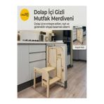 Calesti Mutfak Akıllı Dolap İçi Gizli Ahşap Merdiven Sistemi