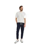 CALİA Erkek Duble Paça Rahat Kesim Pantolon, Lastikli Bel, Gece Mavisi, 2XL