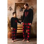 CALİA Erkek Sıfır Yaka Polar Pijama Eşofman Takımı
