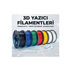 CALIBURN Premium 1.75mm Pla 3d Yazıcı Filamenti - 10 Renk 20 Metre- Yüksek Hassasiyet Ve Canlı Renkler