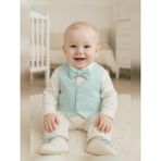 Calide Baby&Kids Erkek Bebek Kravat-Papyonlu Mevlüt Takımı - 3 Ay - Su Yeşili