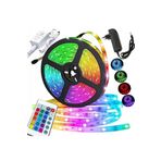 Calido Elektronik 3 Çipli Rgb Şerit Led Iç Ve Dış Mekan 5 Metre Set Tak Çalıştır 16 Renk Kumandalı Adaptörlü