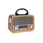 Calido Elektronik Müzik Çalar Nostaljik Görünümlü Fm Radyo Bluetoothlu Mp3 Çalar Müzik Kutusu Usb Sd Aux Rt-301