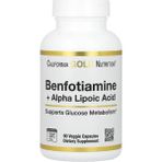 California Gold Nutrition Benfotiamin + Alfa-Lipoik Asit, 90 Bitkisel Kapsül