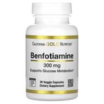 California Gold Nutrition Benfotiamine, 300 Mg 90 Kapsül