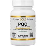California Gold Nutrition Pqq, 20 Mg, 30 Veggie Softgels/pqq,/canlandırıcı enerji verici 20 Mg, 30 Vejetaryen Yumuşak Kapsül - 1 Adet