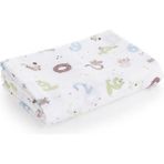 Caline Baby %100 Pamuk Premium & Hafif Müslin Bezi Örtüsü I 120X120 cm I Yeşil I Sayı Desenli & 4 Adet Ağız Mendili 27X27CM - 120 x 120 cm