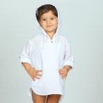 Caline Baby 2 Katlı Premium %100 Pamuk Rahat Bebek Gömlek| Unisex | 3-4 Yaş | Beyaz - 3 - 4 Yaş