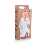 Caline Baby Müslin Bezi Örtü Sayı Desen - Yeşil 120x120 cm + 4 Adet Ağız Mendili