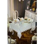 Çalışkan Çeyiz Evi 26 Parça Fransız Dantelli Yemek Takımı - Lüx Linen Fransız Dantelli Yemek Takımı