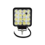 ÇALIŞMA LAMBASI 16 LED KARE 12 24V 25MM