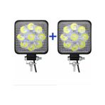 Çalışma Lambası 9 Led Kare 2 Adet 12v 24v Çalışır