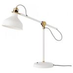 Çalışma Lambası,meridyendukkan Beyaz Renk Gold Detay 19 cm Ikea Metal Masa Lambası