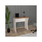 Çalışma Masası Beyaz Ceviz Ders Bilgisayar Ofis Masası Geniş Yüzey Rahat Çalışma - 75x80x50