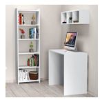 Çalışma Masası Raflı Kitaplıklı Beyaz - CLM0301