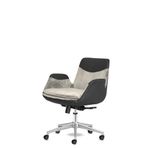 Calitte Storm Ofis Sandalyesi Krom Ayaklı Ergonomik Çalışma Koltuğu Dayanıklı Kumaş (Krem)