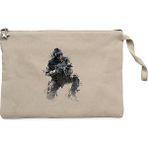 Call Of Duty Combatant Krem Clutch Astarlı Cüzdan / El Çantası - 25x18cm