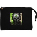 Call Of Duty Modern Warfare Iı Ghost Siyah Clutch Astarlı Cüzdan / El Çantası - 25x18cm