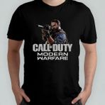 Call Of Duty Modern Warfare Unisex %100 Pamuklu Bisiklet Yaka T-Shirt Model 2 - Siyah - 8 - 12 Yaş
