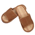 CALLARON 1 Çift Bambu Ve Rattan Terlik Için Ayakkabı Kadın Sandalet Plaj Ayakkabısı Tatami Terlik Şey Plaj Terliği Seyahat Onun Terlik Kadın Keten Terlik Takunya Ayakkabısız Bitki Asma Otu