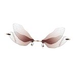 CALLARON 1 Çift Dragonfly Kanat G?zlük Yusufçuk Gözlük Dragonfly Kanat Güne? G?zlü?ü Erkekler Için Retro Güneş Gözlüğü Kırmızı Aksesuarlar Peri Gözlük Şemsiye Ünlü Flame Bilgisayar Ve Metal