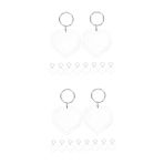 CALLARON 2 Set Şeffaf Aşk Anahtarlık Resim Anıtı Anahtarı Fotoğraf Çerçevesi Keycharm Fotoğraf Sahipleri Hatıra Doy Anahtarlık Diy Anahtarlıklar Transparent Akrilik 10 Adet*2