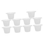 CALLARON 2 Set Yatak Odası Lazımlık Portatif Tuvalet Hafif İdrar Torbası Taşınabilir Tuvalet Temizleme Kamp Için Idrar Kabı Ev Spittoon Pisuar Tuvalet Idrar Sürgü Plastik Beyaz 5 Adet*2