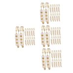 CALLARON 4 Takım Bel Kapanan Kot Pantolon Yaz Kıyafetleri İğne Broş Seti Doldurma Topu Dekorasyon Yün Keçe Dekorasyon Ip Kordonu Kadın Broş Pimleri Kadın Gömlek Broş Pins Metal 12 Adet * 4