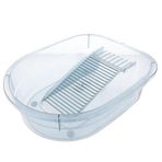 CALLARON Lavabo evye eviye kitchen Taşınabilir çamaşır küveti kiyafet mutfak elde çamaşır yıkamak çamaşır tahtası çöp Kutusu çamaşır yıkama tahtası yurt el yıkama kurulu havzası pp Sky-blue