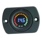 CALLARON Pil Kapasitesi Göstergesi Voltmetre Araba Aküsü Voltmetresi Evrensel Modifiye Led Dijital Tüp Araba Motosiklet Paneli