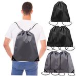 CALLARON Polyester Bağcıklı Sırt Çantaları Toplu 6lı Paket Büyük Boy Okul Seyahat Spor Çantası