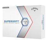 Callaway Golf Supersoft Golf Topu 2023 Beyaz Hibrit, Bir Düzine