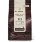 Callebaut 811 Bitter Kuvertür Drop Çikolata 1 Kg %54.5 Kakao Oranı ile Kolay Kullanım İçin Pul Formu