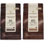 Callebaut Bitter Çikolata Paketi %54.5 Kakao Oranı 2 x 1 kg Kolay Kullanım İçin Pul Formu