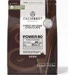 Callebaut Güçlü 80 Bitter Kuvertür Drop Çikolata 2.5 Kg - 2,5 kg