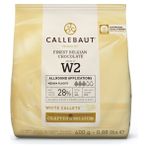 Callebaut W2 Beyaz Kuvertür Drop Çikolata 400 gr Belçika Menşeli Kremsi Lezzet
